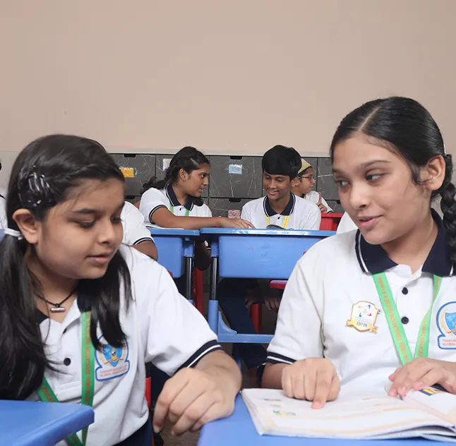 TSGE Cambridge Lower Secondary students in a classroom