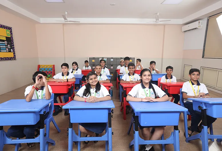 TSGE Lower Secondary school students attending class